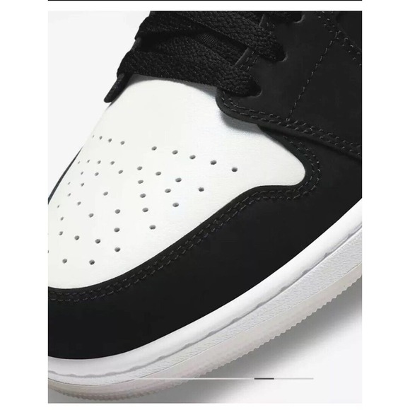 Nike Air Jordan 1 Low SE Diamond Shorts Black White Size 10.5 Mens DH6931-001 DS - Picture 7 of 11